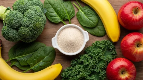 High-Fiber Foods Flat-lay High-Fiber Foods Flat-lay